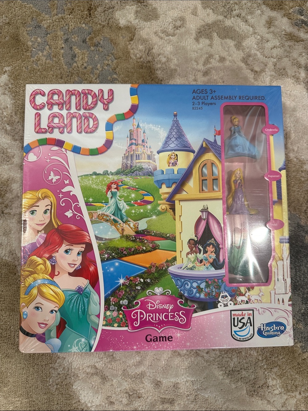 Hasbro Candy Land Disney Princess Game - Pink, Blue, Purple